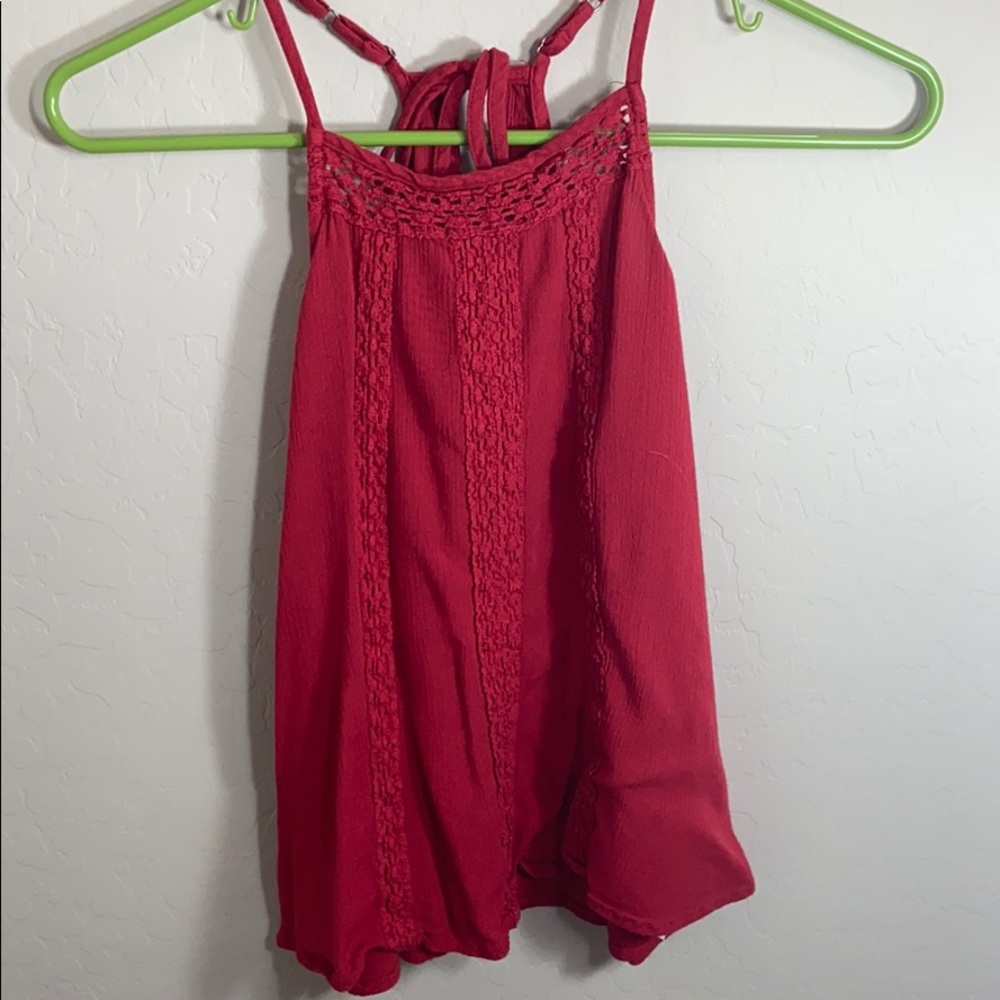 Red tank top